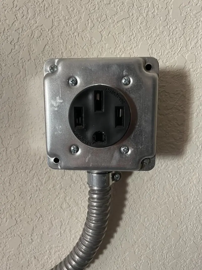 NEMA 14-50 outlet installed for Electrical Panel Upgrade in Vinings